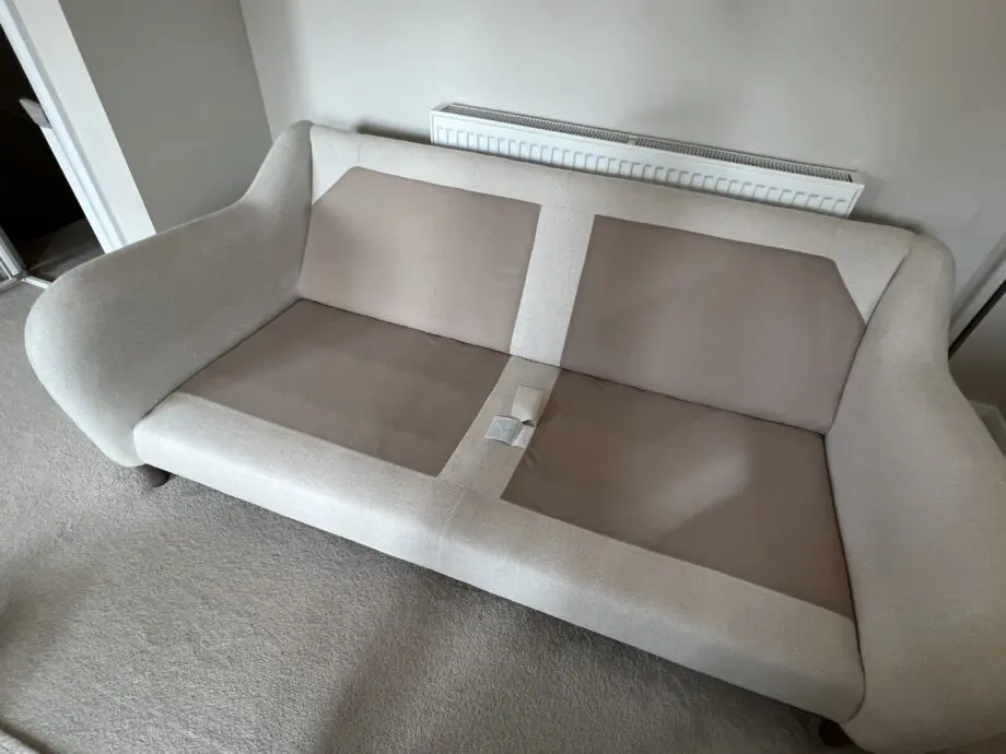 3 seater cream sofa