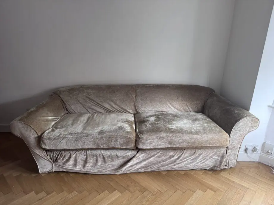 Velvet Beige Two and Three Seater Set