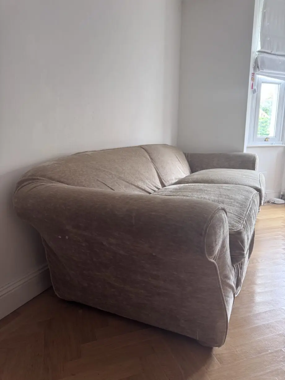 Velvet Beige Two and Three Seater Set