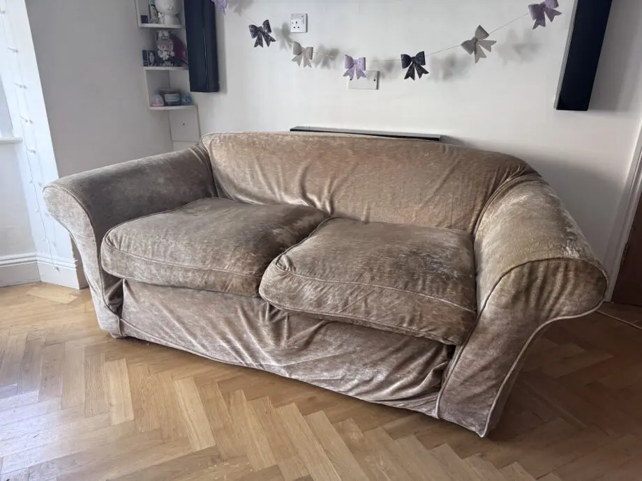 Velvet Beige Two and Three Seater Set