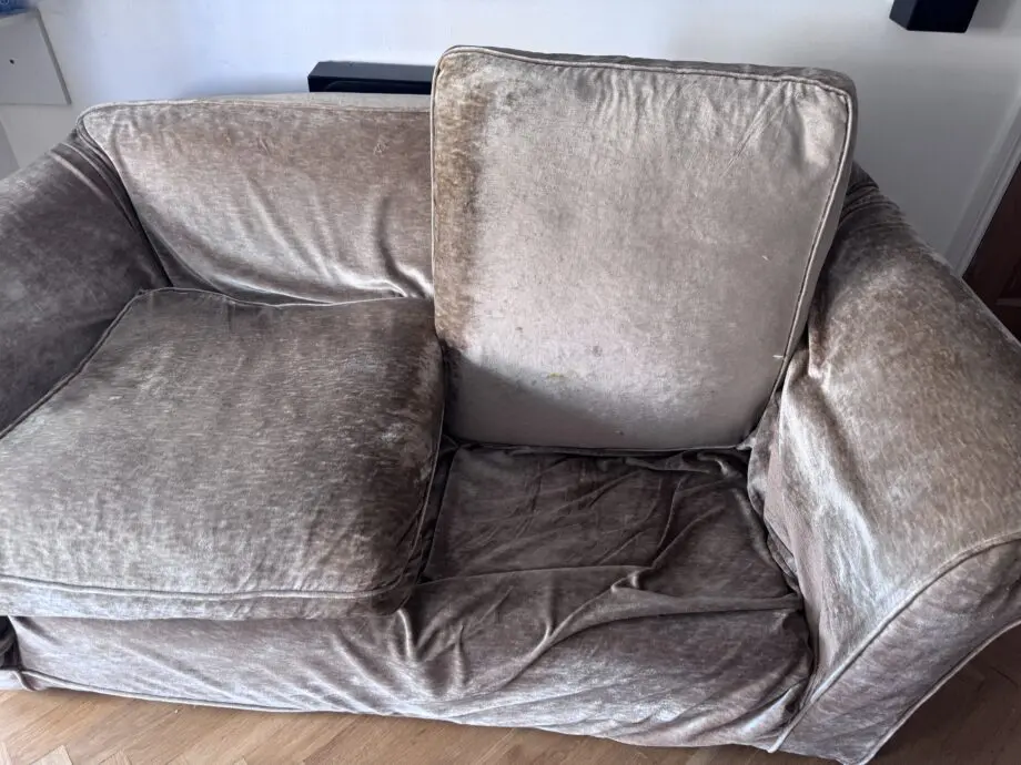 Velvet Beige Two and Three Seater Set