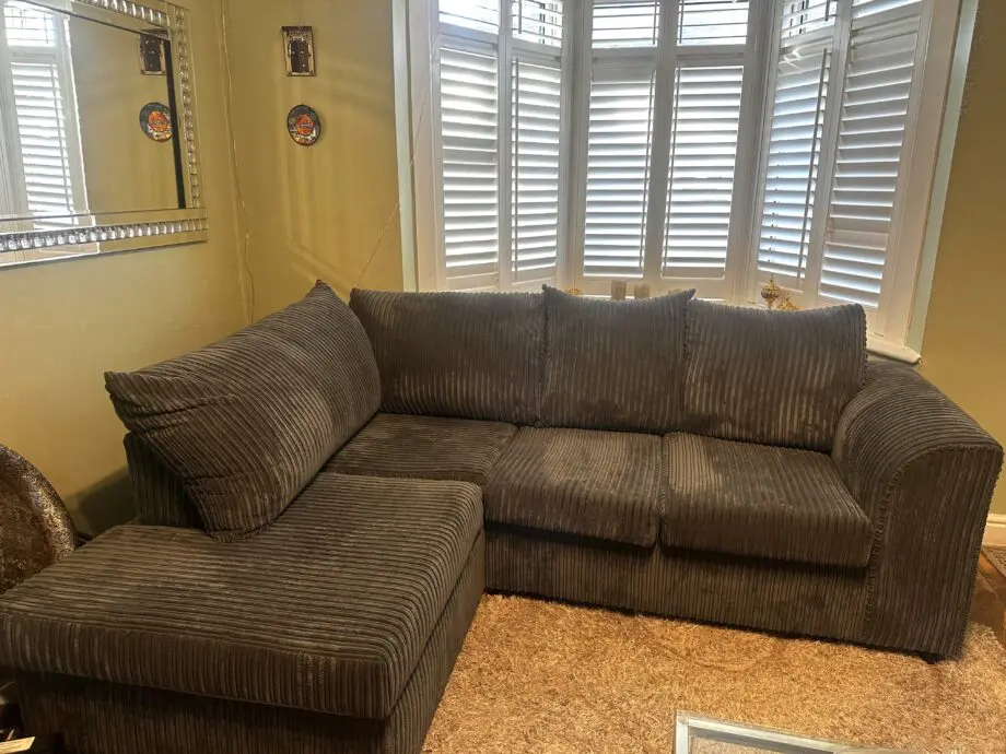 L Shape Corner Sofa in Grey