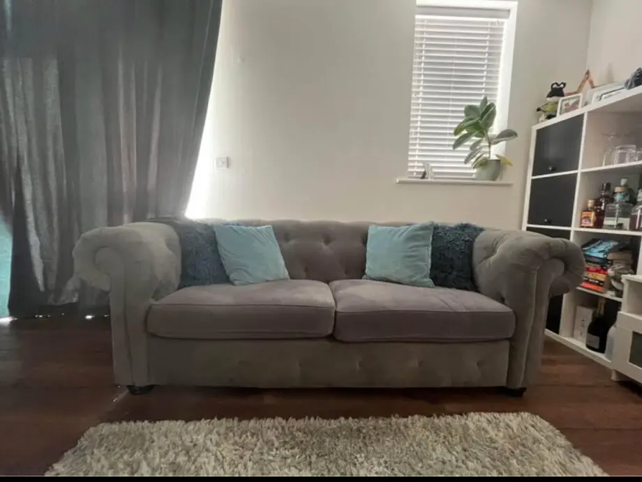 Graphite Belair 3 Seater Sofa x2