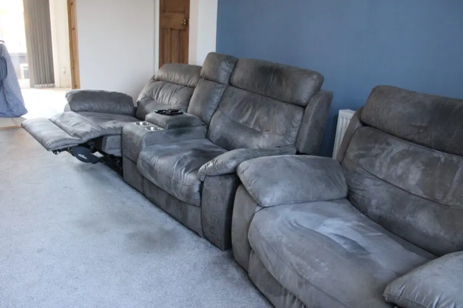 SCS Alexander Power Recliner Set in Grey