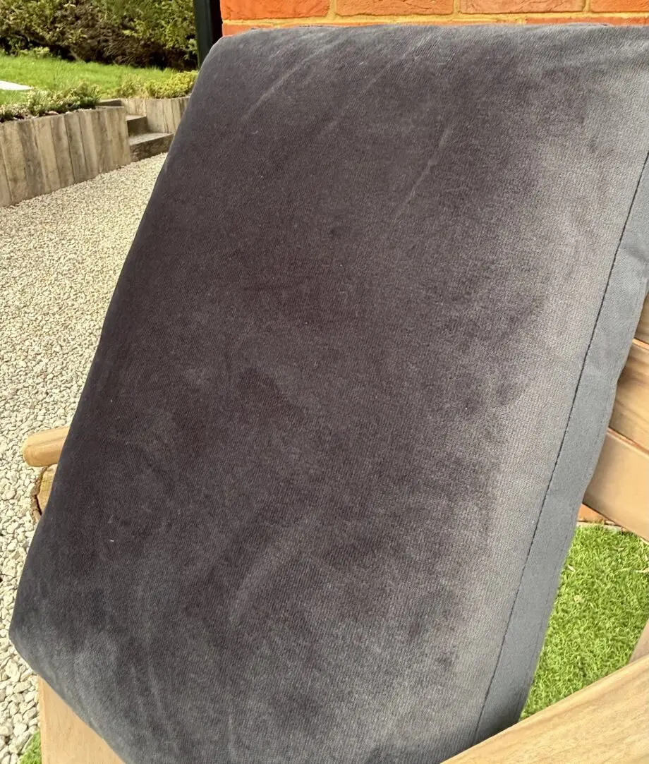DFS dark grey 2 seater sofa with chaise and foot stall