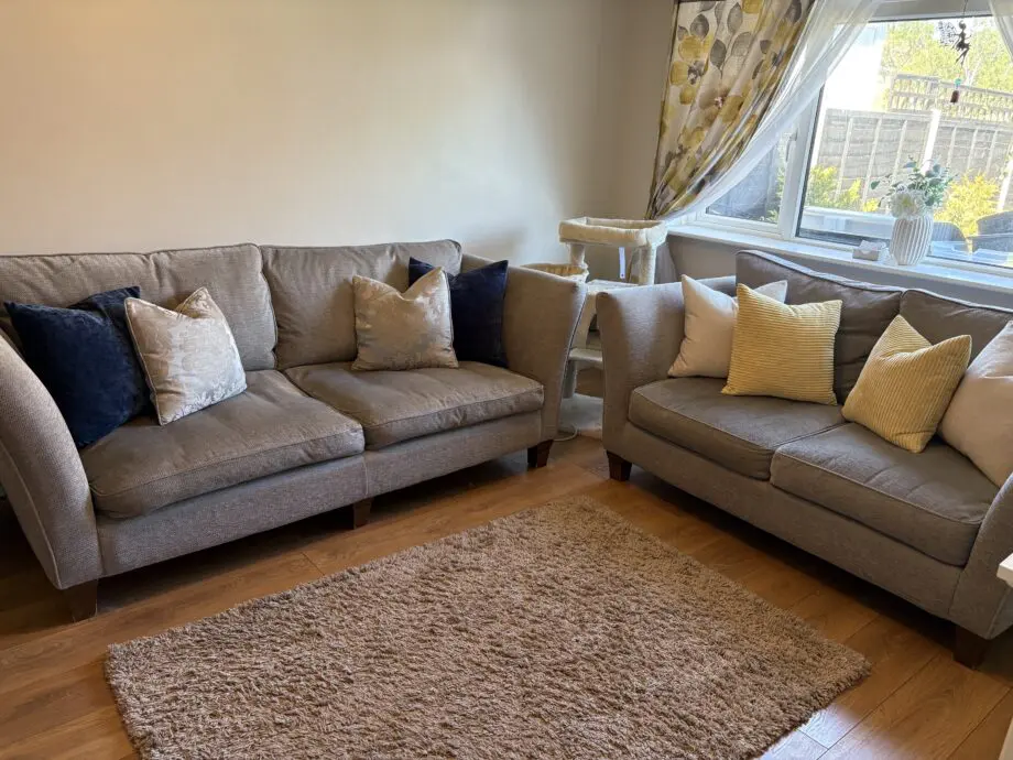 Premium Next Hartley Sofa Set – 3 & 4 Seater, Feather Back, £1,200