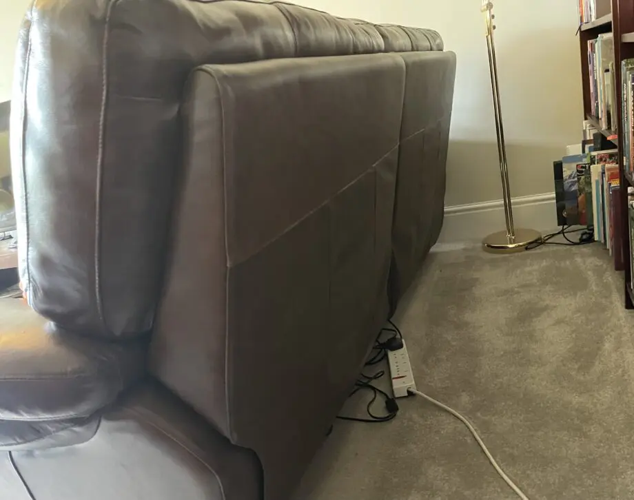 La Z boy brown leather power recliners