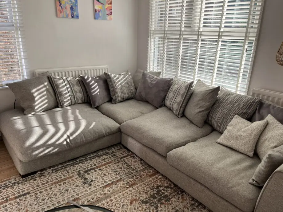 Large Corner Sofa DFS Pillow Back