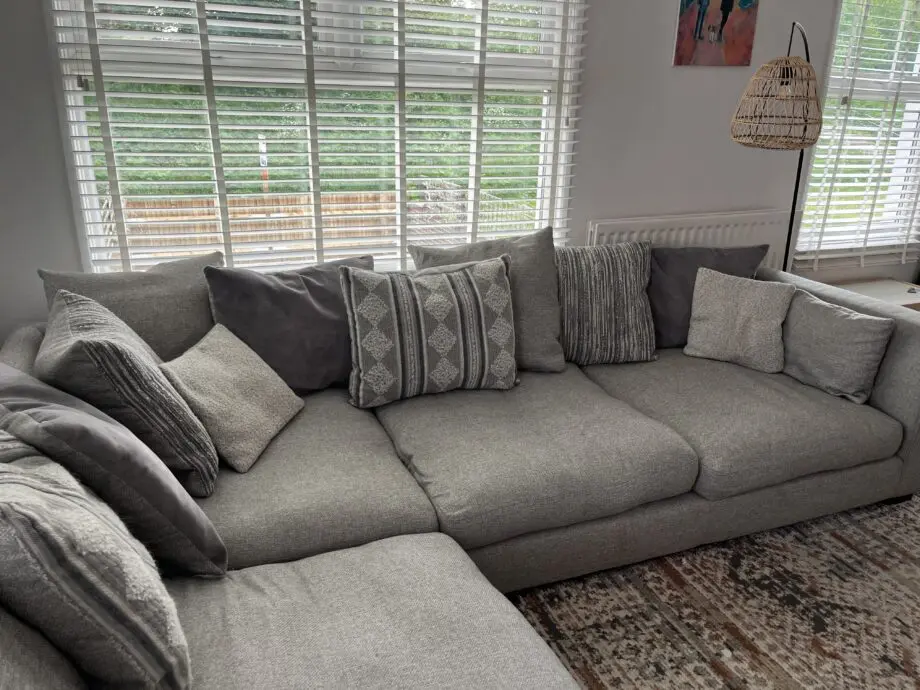 Large Corner Sofa DFS Pillow Back