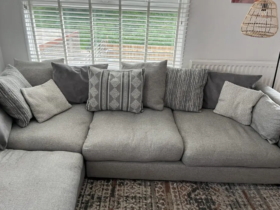 Large Corner Sofa DFS Pillow Back