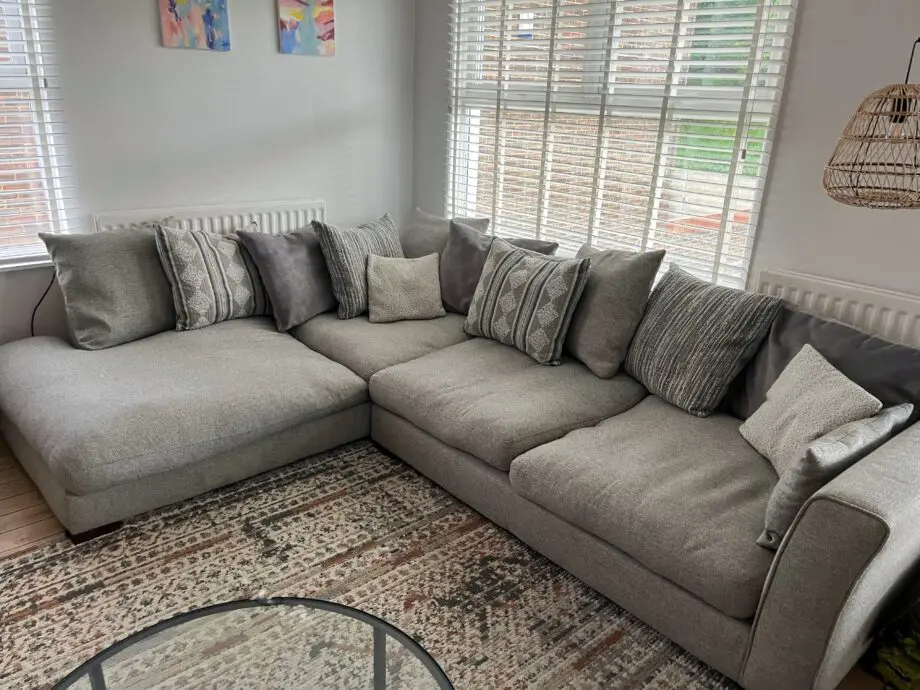 Large Corner Sofa DFS Pillow Back