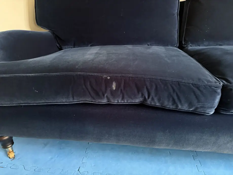 Sofa.com Bluebell 3 seat sofa in Prussian Blue Velvet