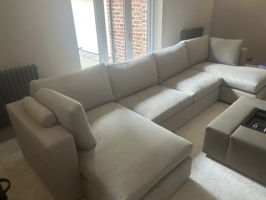 Bespoke U-shape, stone sofa