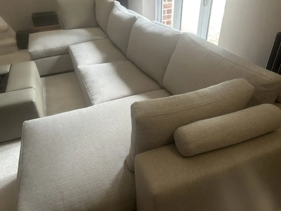 Bespoke U-shape, stone sofa
