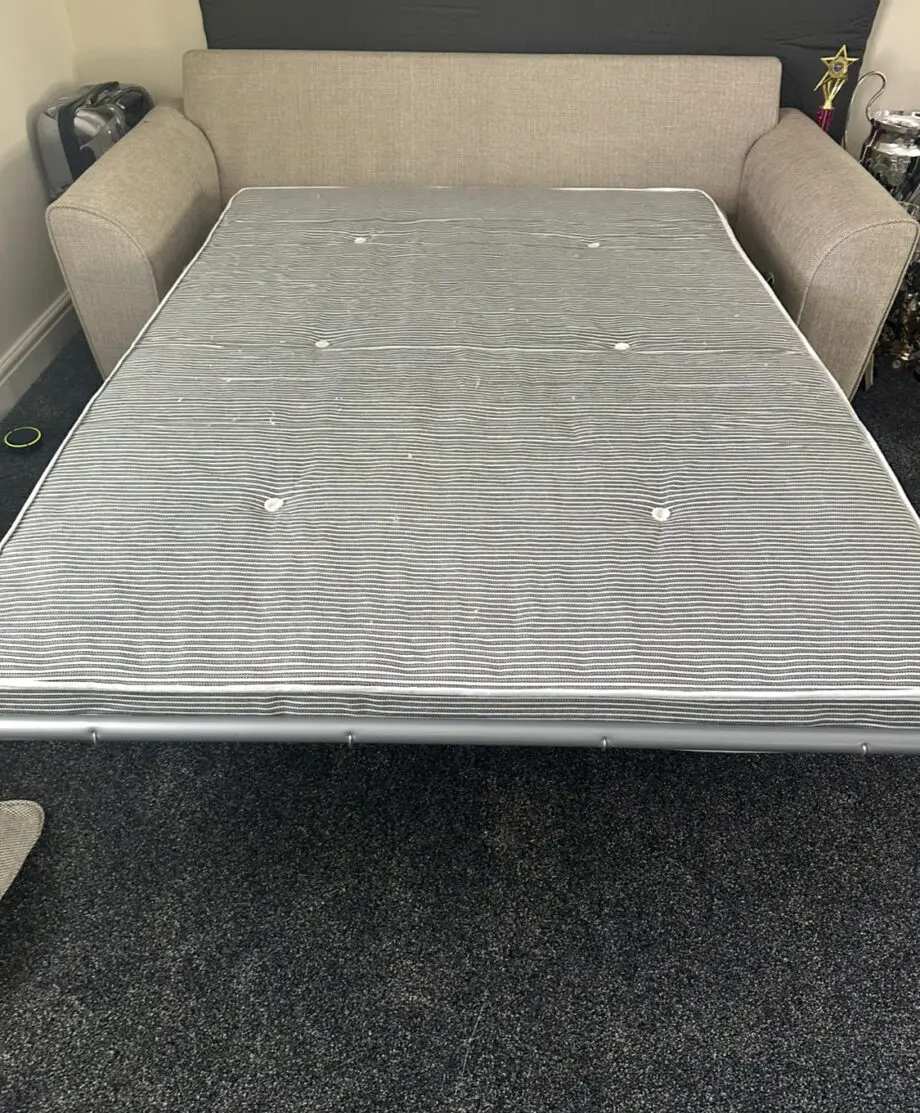DFS grey 3 seater sofa bed