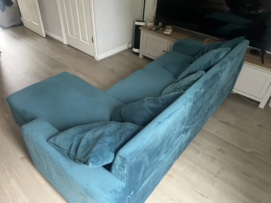 Tracy Corner Sofa - Lagoon Teal Velvet