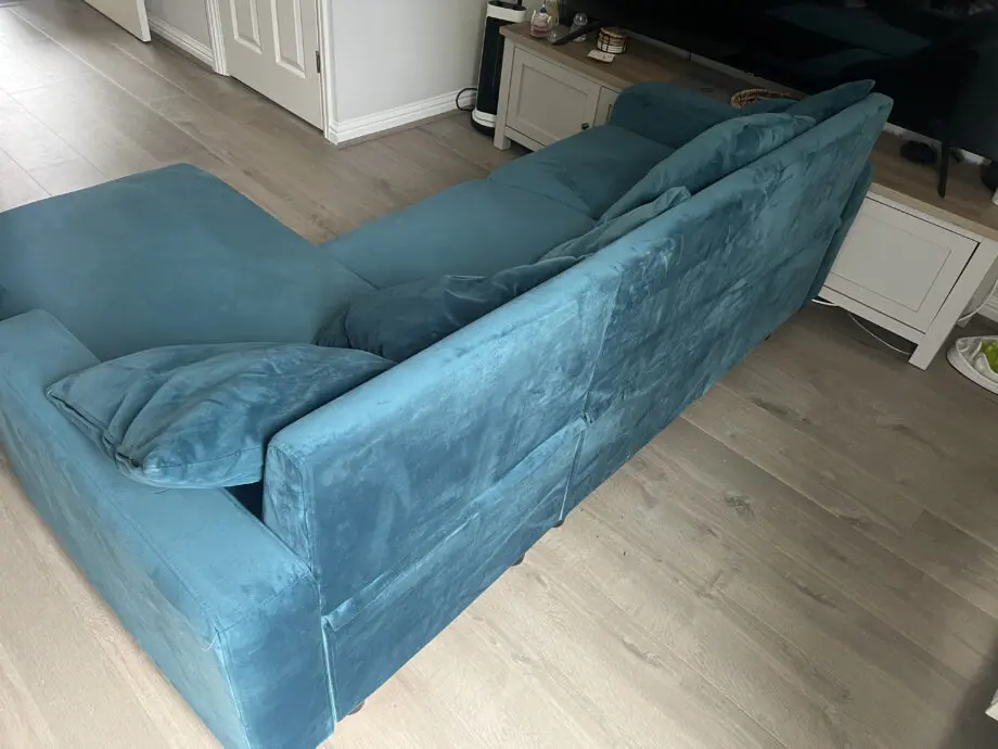 Tracy Corner Sofa - Lagoon Teal Velvet