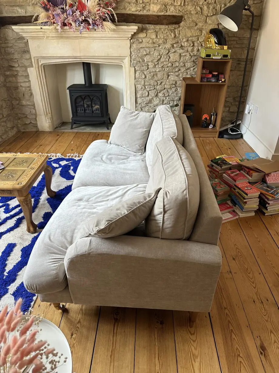 Beige 3-Seater Sofa