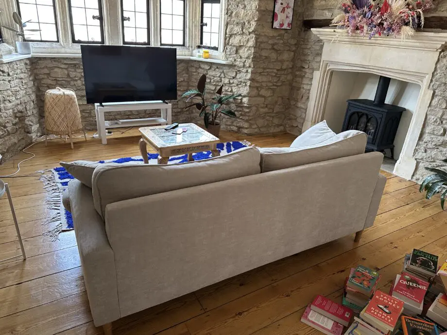 Beige 3-Seater Sofa