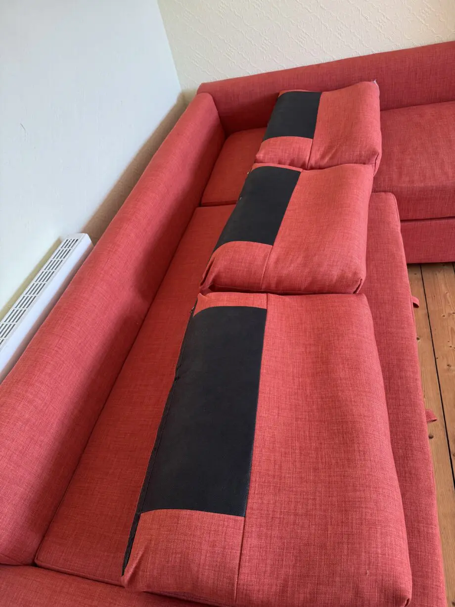 Ikea friheten chaise storage sofa bed in burnt orange