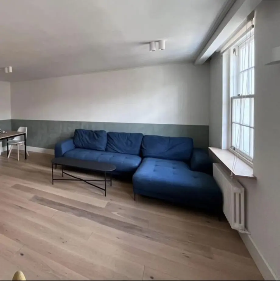 MADE.COM Blue Corner Sofa – Stylish & Comfortable – Excellent Condition