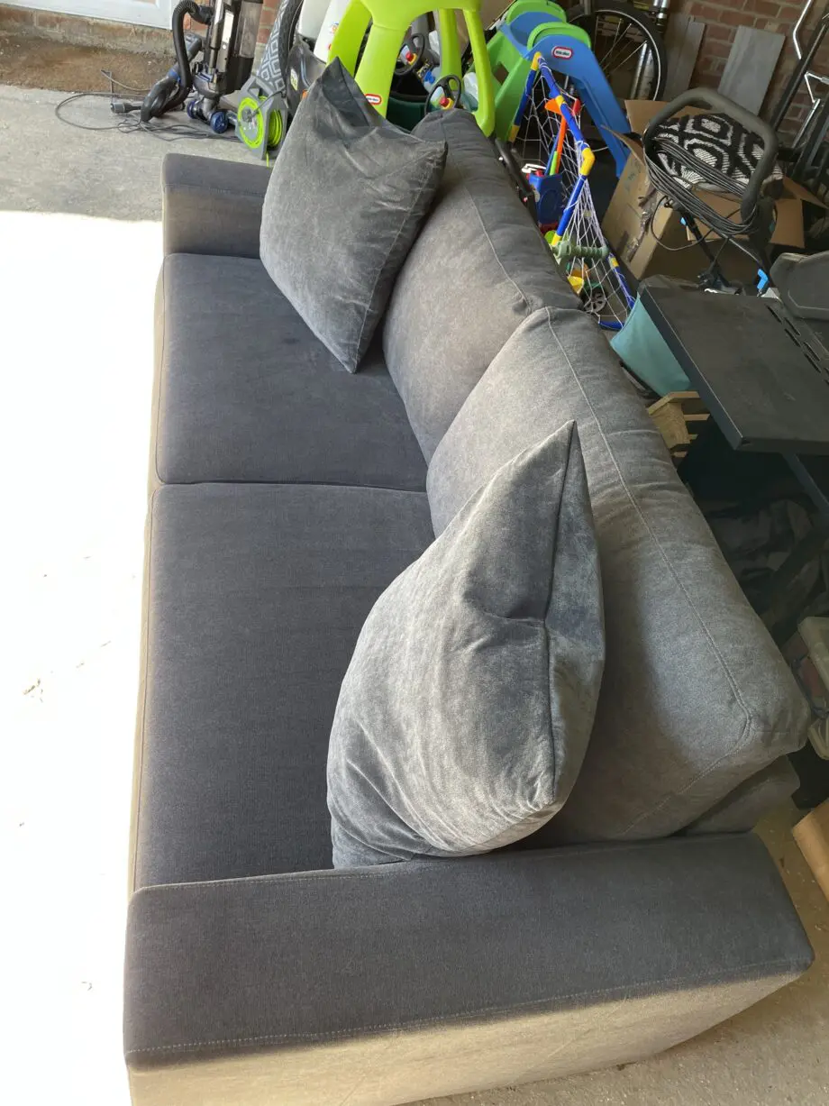 Furniture Choice, 3 Seater Sofa, Manhattan, Slate Grey Classic Plush Fabric