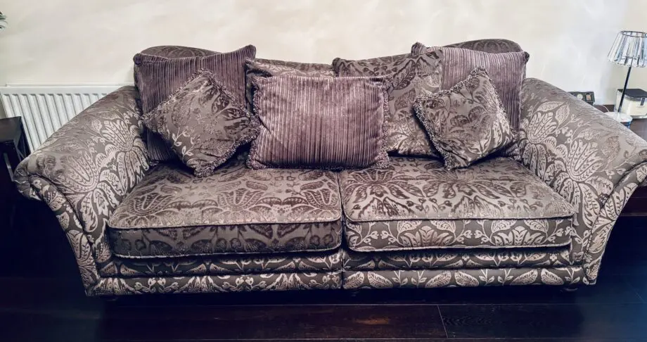 Sofaworks Grey Fabric Luxury Sofa Set