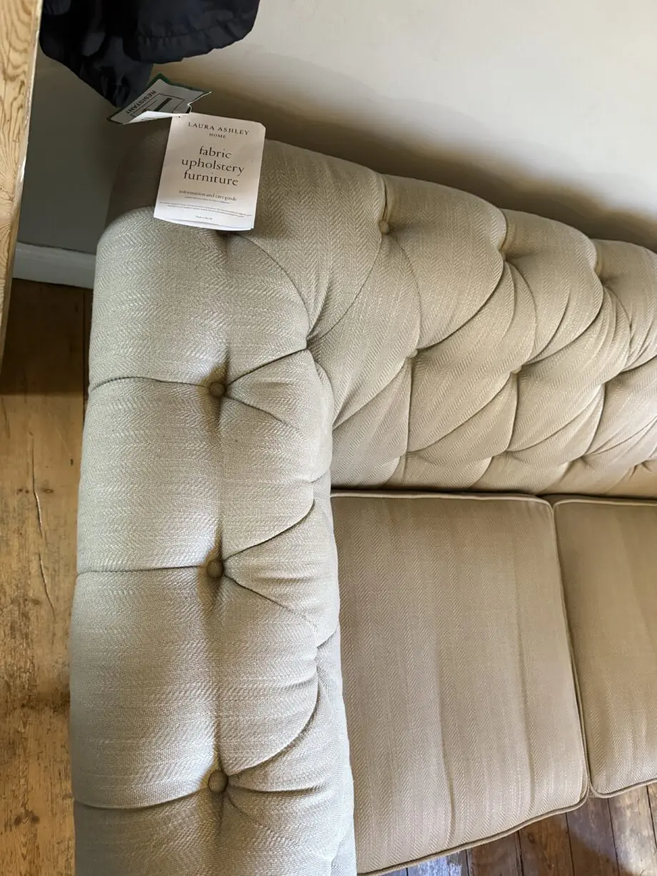 Laura Ashley at John Lewis Hudson 2 seater Edwin steel sofa