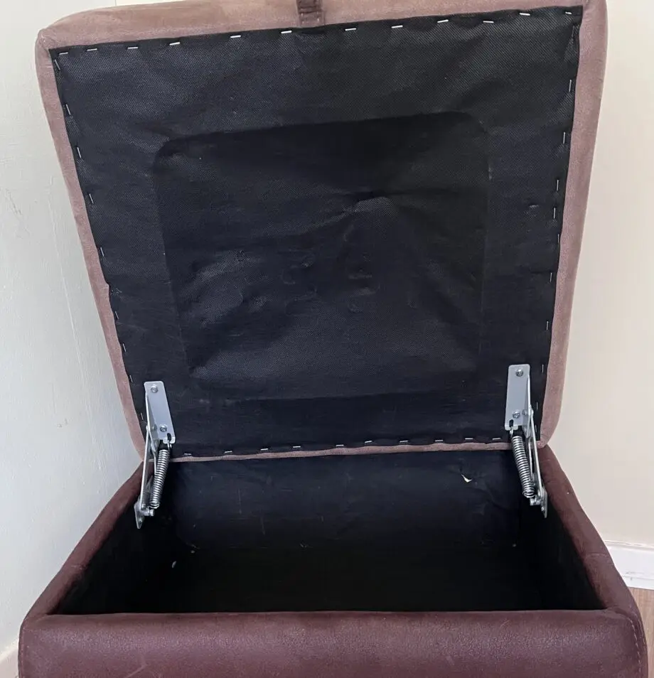 DFS Ryder 2 two seater suede sofas + 1 large storage footstool