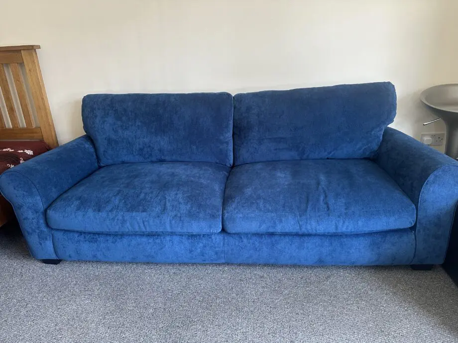 navi blue 4 seater sofa