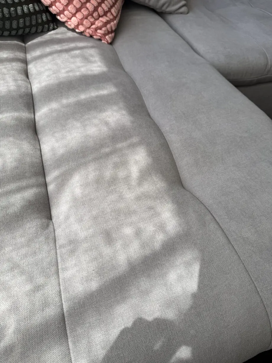 Honeypot Sofa Bed - Malvi Corner Sofabed with Large Storage - Grey Fabric Pull Out Double Sofa Bed Chaise Lounge Couch