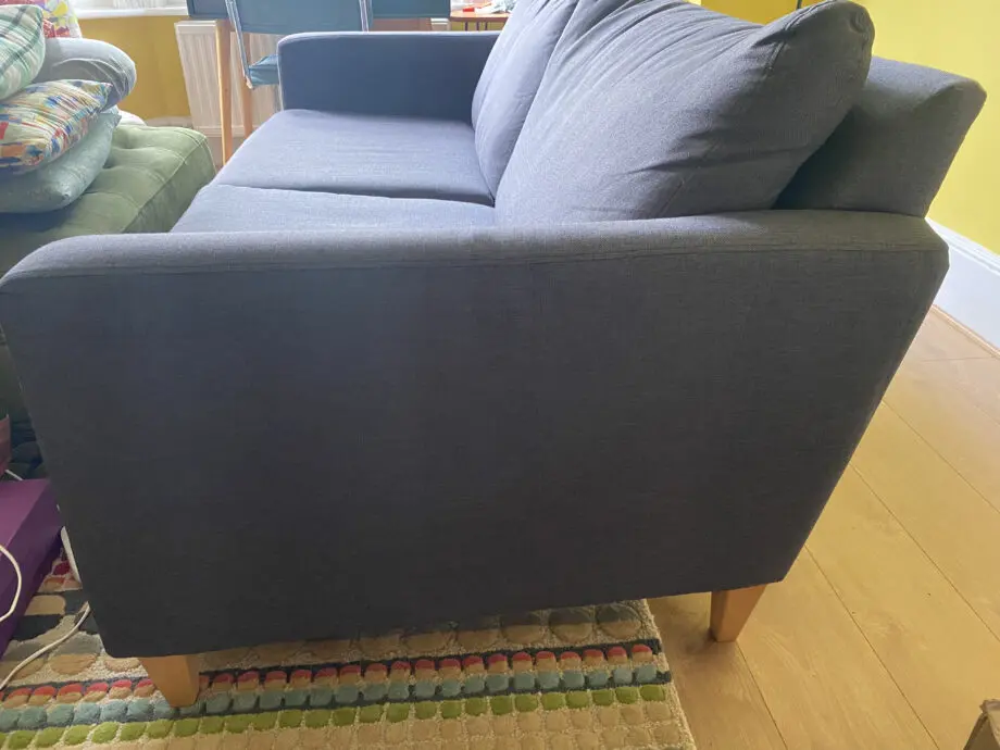 John Lewis Bailey Large 2 Seater Sofa - Chenille Navy Blue