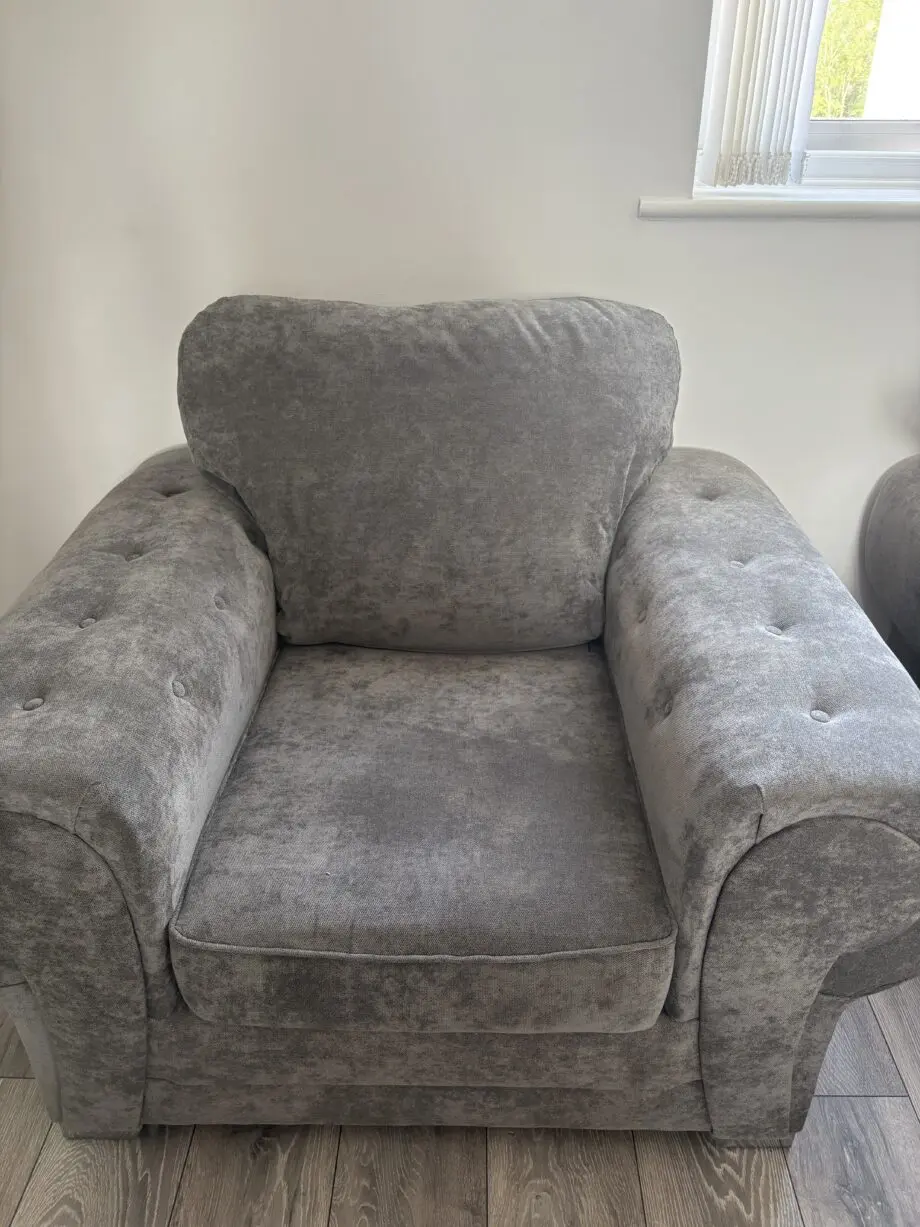 Grey verona scatterback armchair