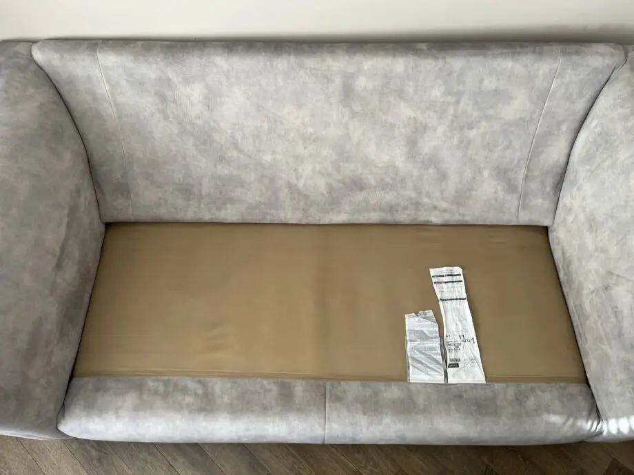 DFS grey Trezze sofa, chair & footstool