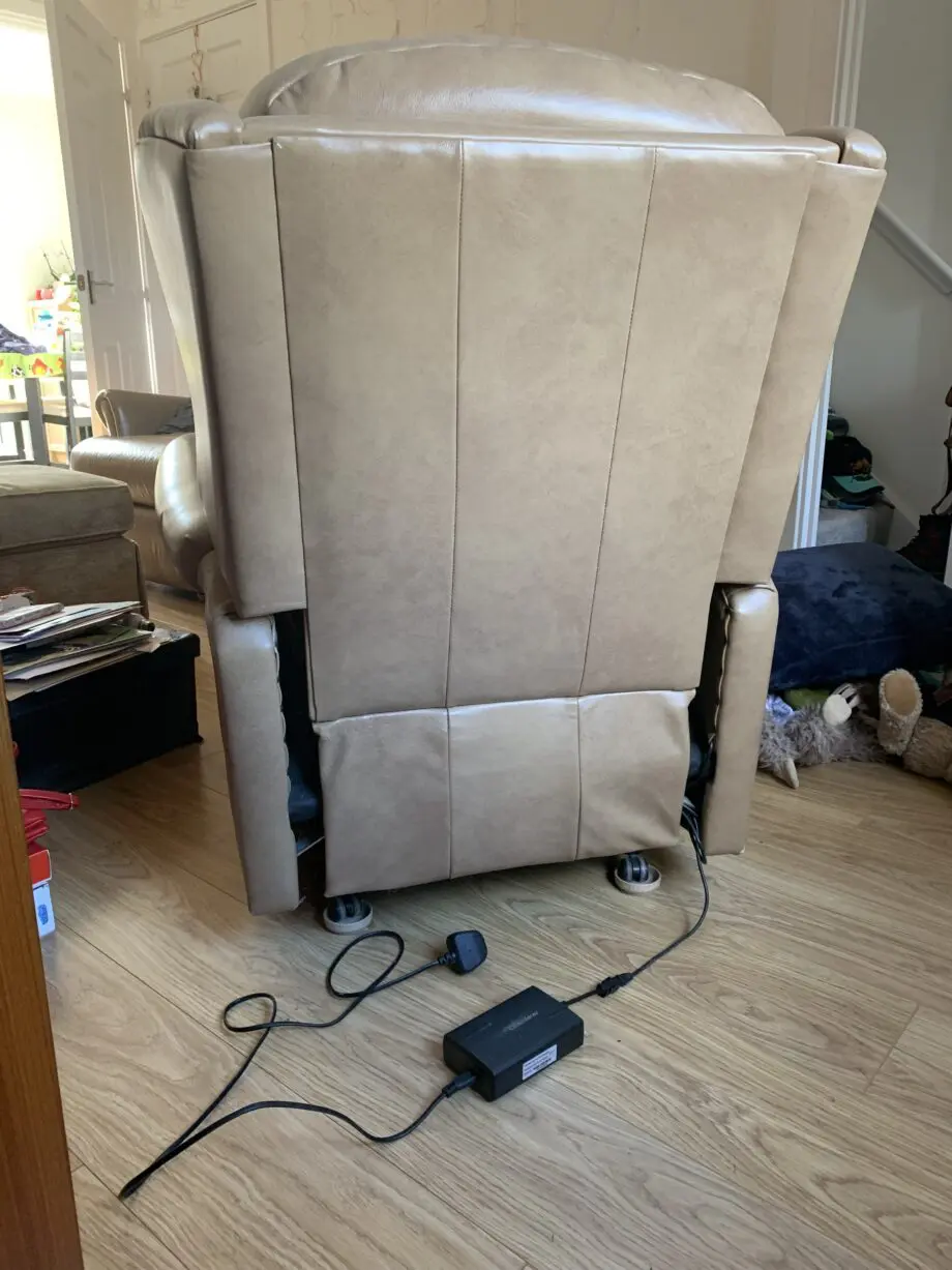 Oatmeal Electric recliner armchair
