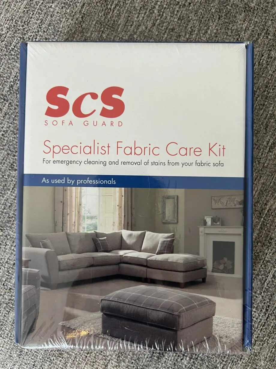 SCS Grey 3-Seater Sofa & Footstool