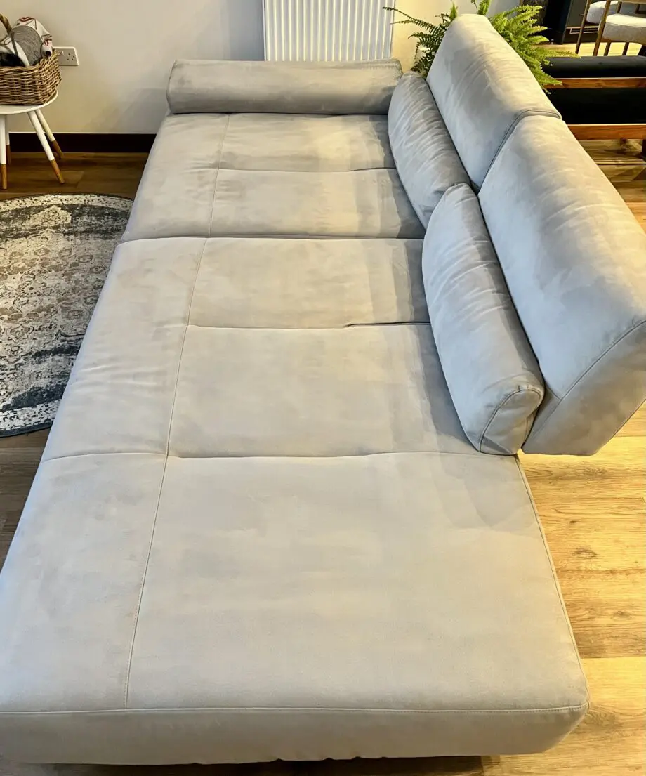 Natuzzi ERNESTO - Cold Grey - 4 Seater - Pull-out back