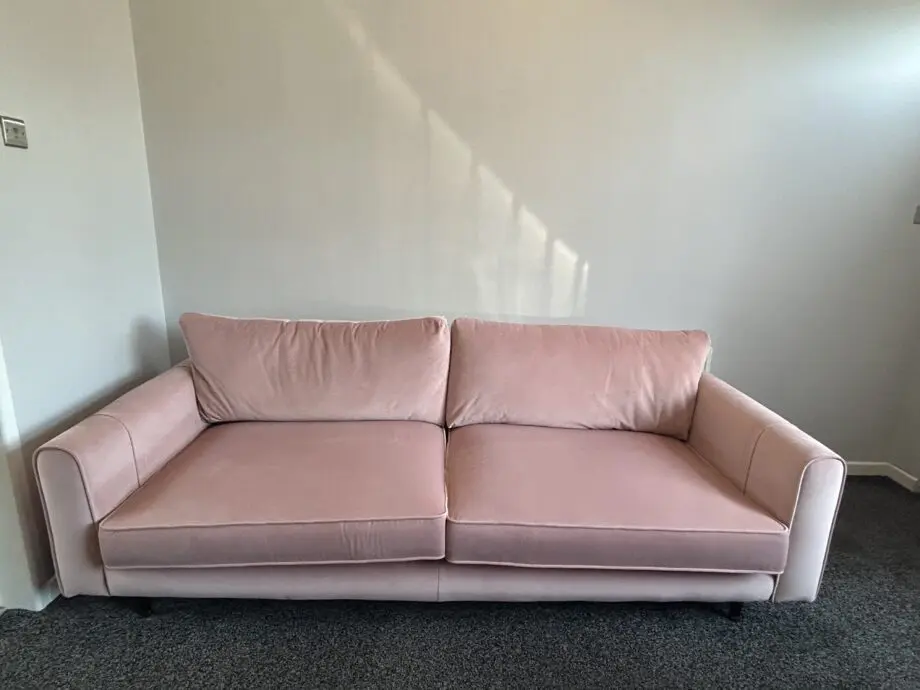 DFS Pink Ted Baker Highgate Velvet Grande Sofa
