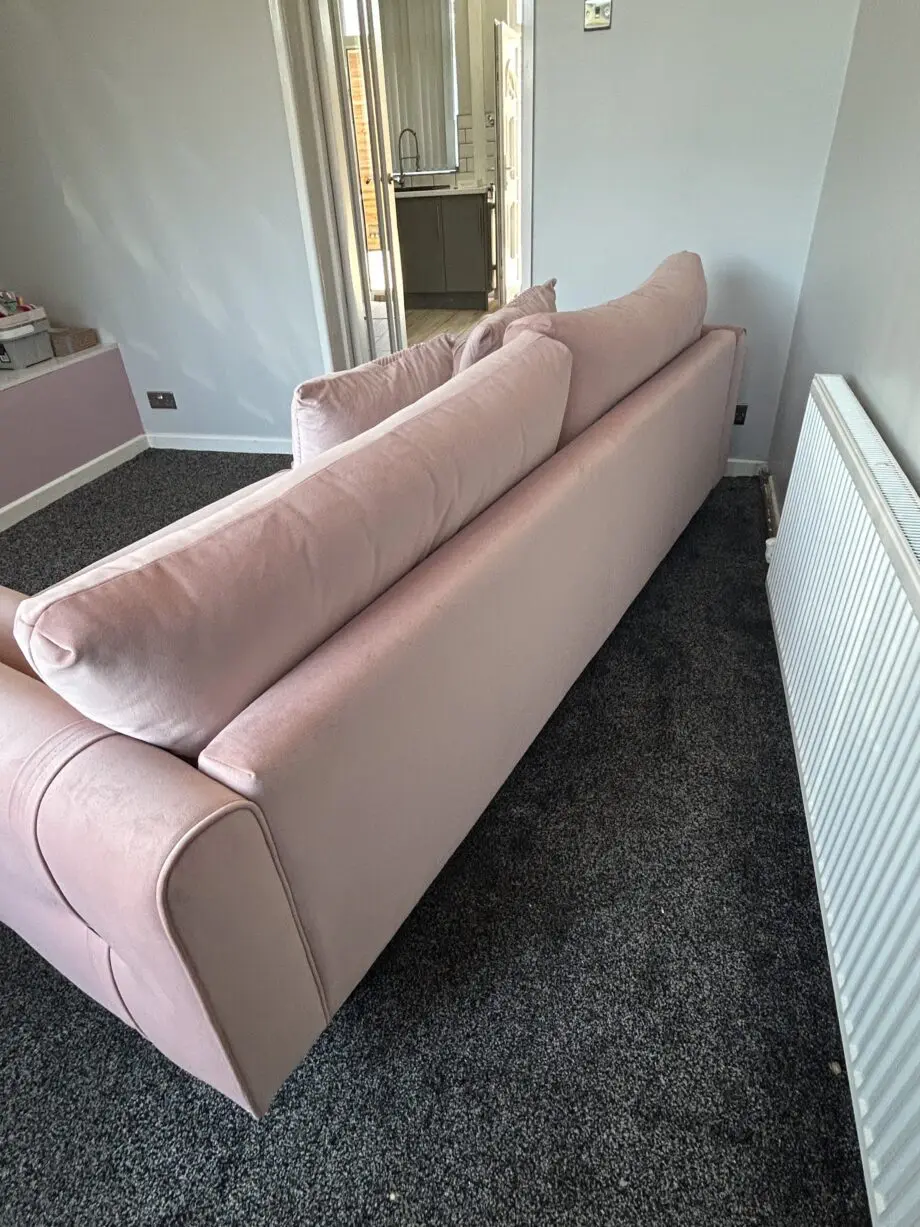 DFS Pink Ted Baker Highgate Velvet Grande Sofa