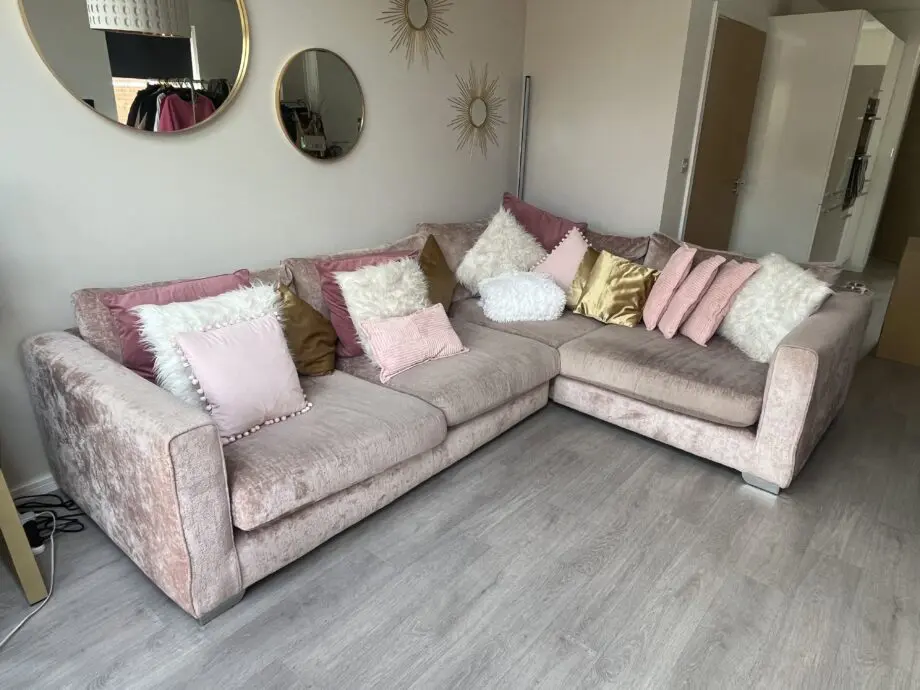 Sofology Dusty Pink Left Sided L Sofa