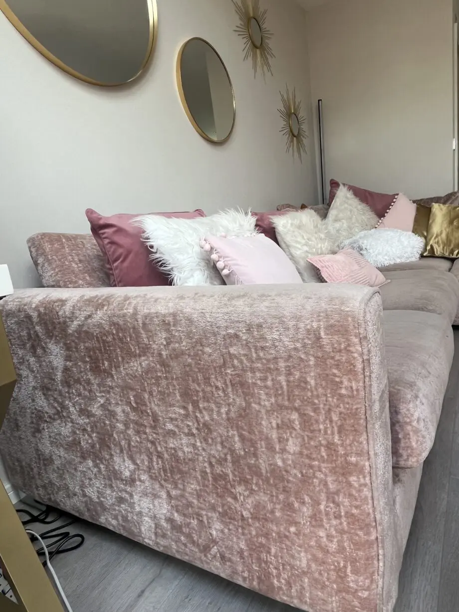 Sofology Dusty Pink Left Sided L Sofa