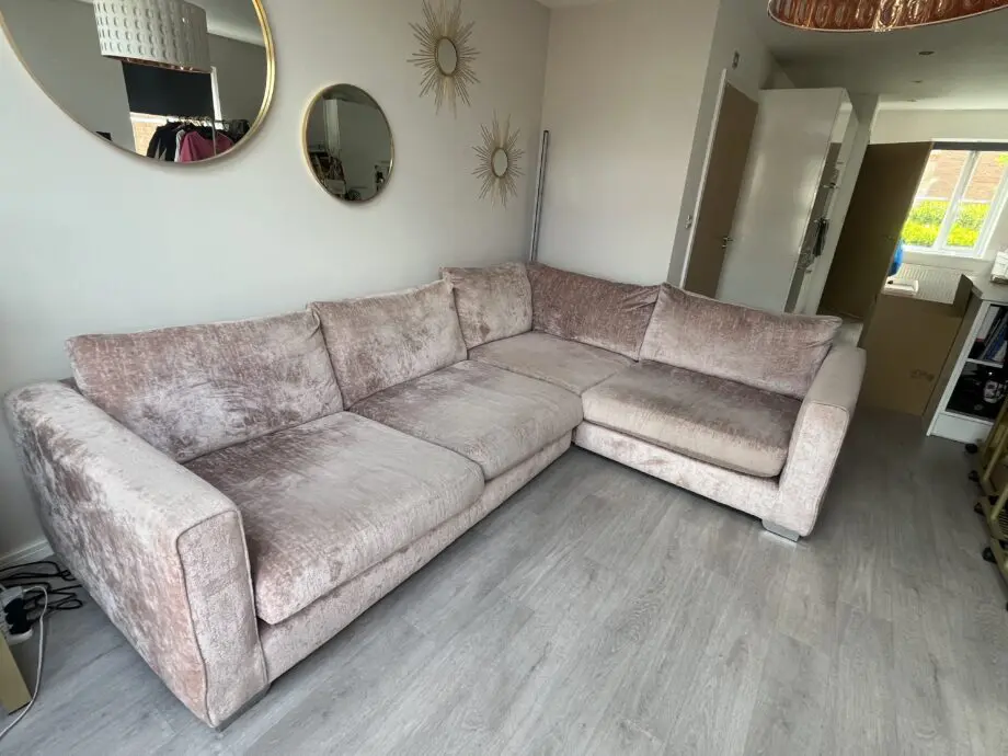 Sofology Dusty Pink Left Sided L Sofa