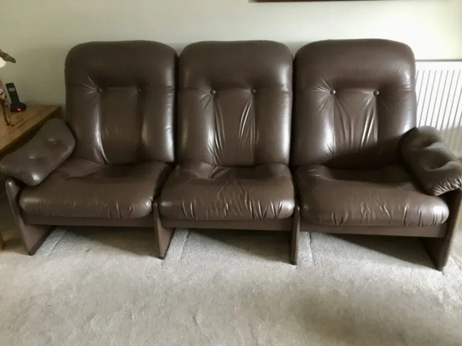 70s/80s Skippers Leather Sofa