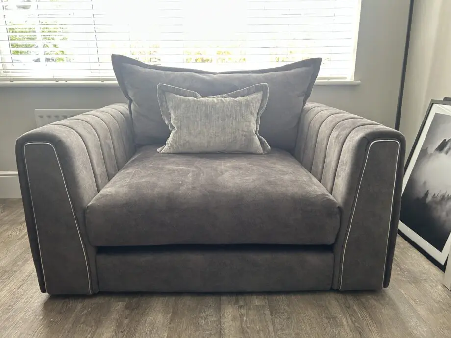 DFS Platinum Collection- Devine - Charcoal armchair