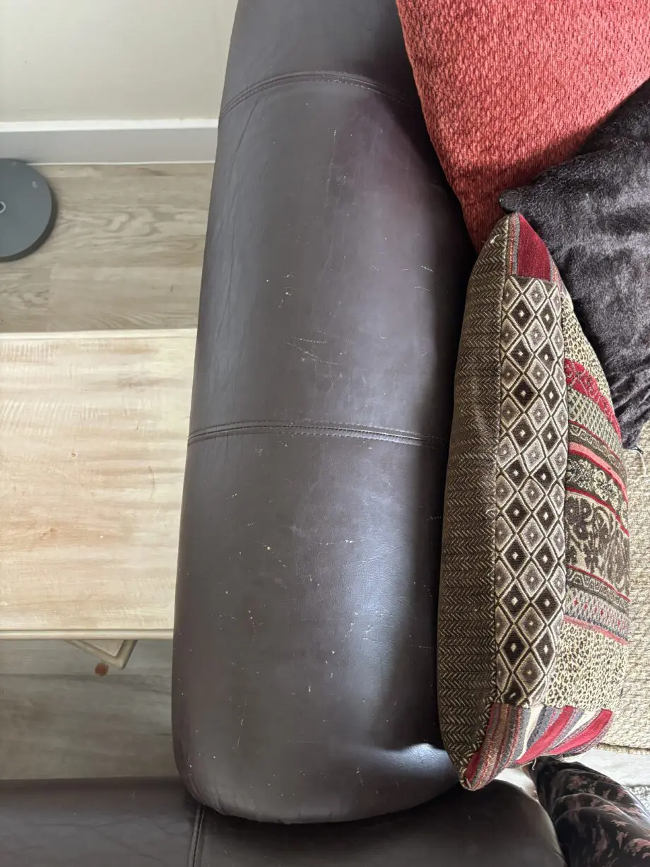 2x 3 seater DFS Perez Sofa with footstool