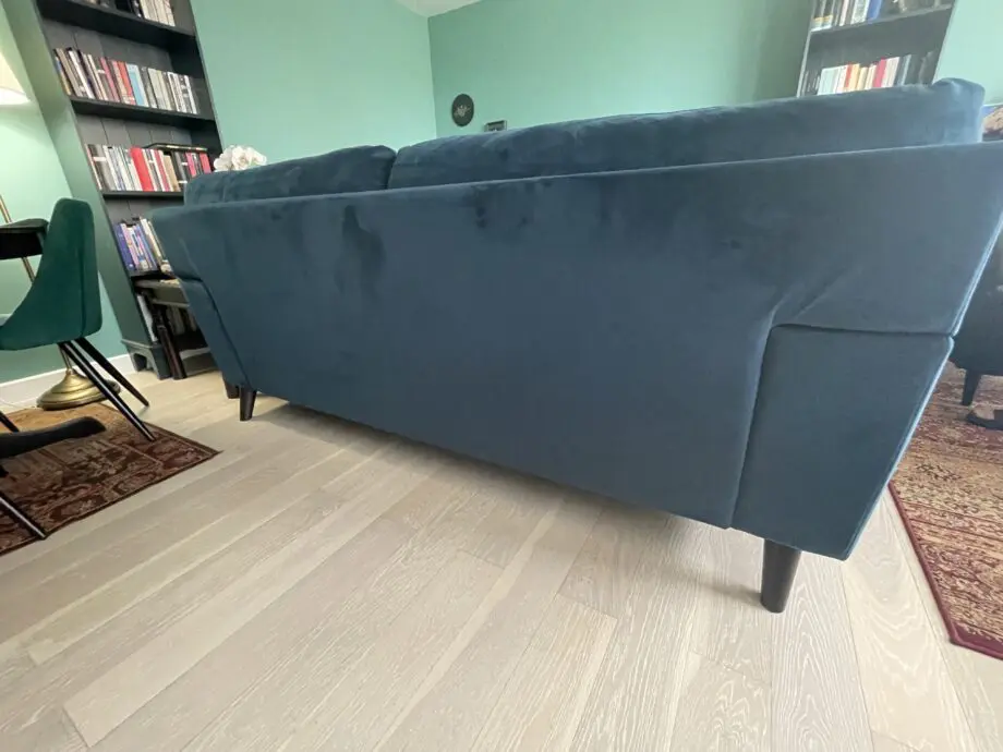 DFS 3 seater cappi teal velvet