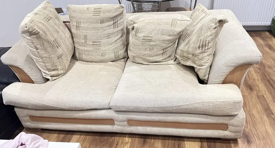 Gray colour sofa