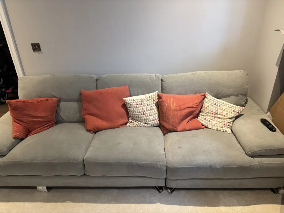 Fish pools Nova 3 seater grey sofa
