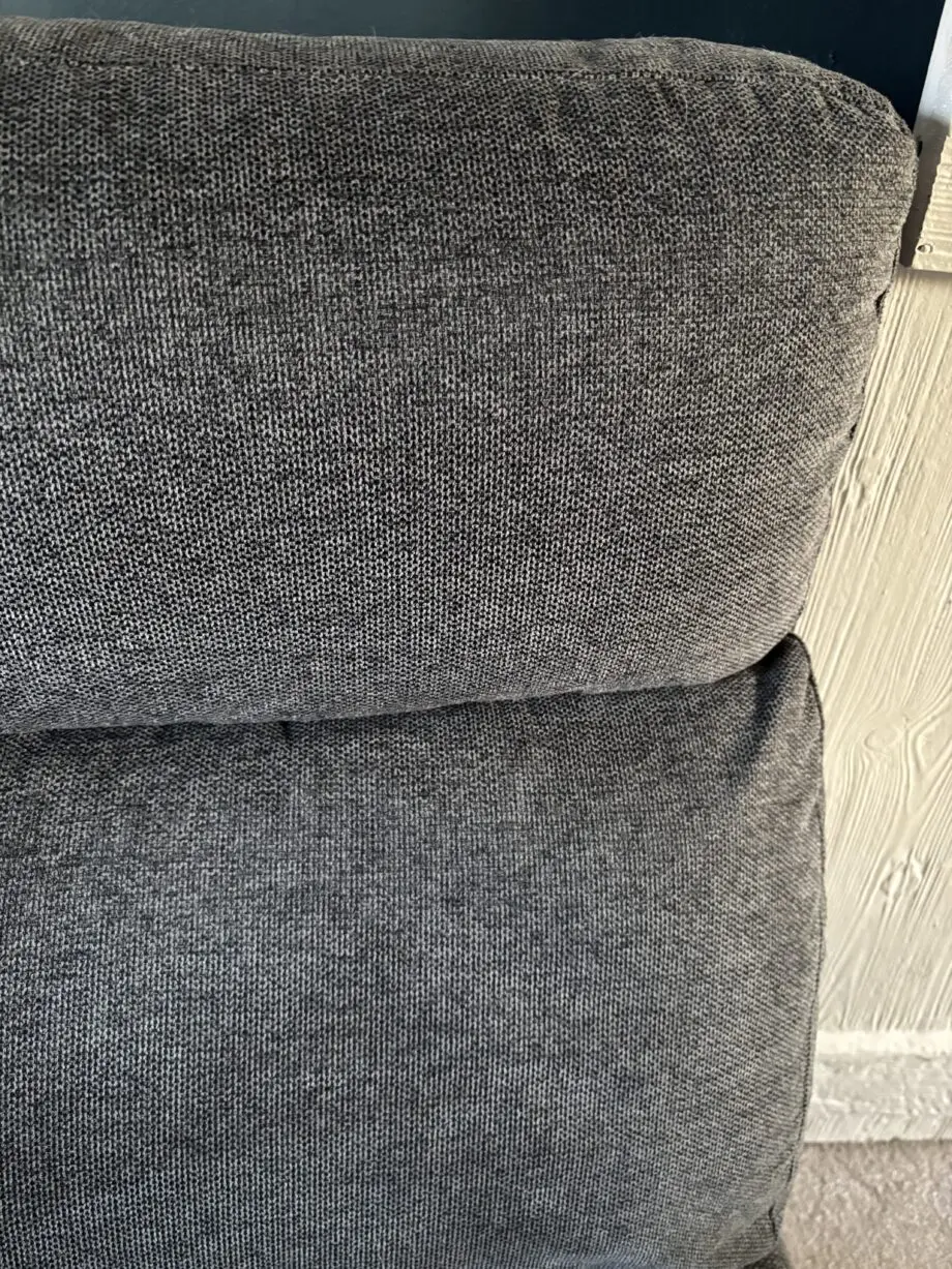 Furniture Village Contempo 3 Seater Chaise Charcoal Fabric Power Recliner Sofa