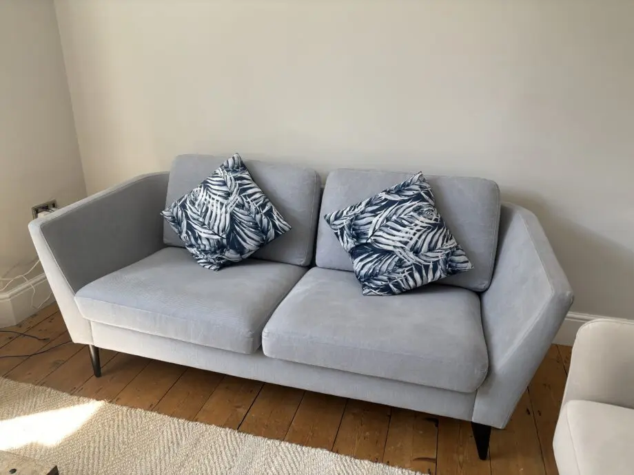 Stylish grey sofa